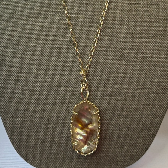 Kendra Scott Goldtone & Abalone Macrame Reid Statement Necklace
